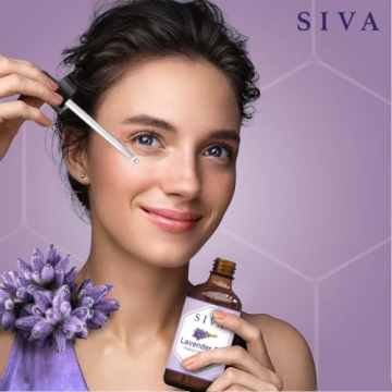 Pure Siva Lavender Essential Oil 4oz for Aromatherapy & Skin Care