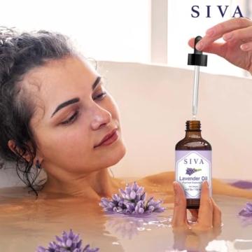 Pure Siva Lavender Essential Oil 4oz for Aromatherapy & Skin Care
