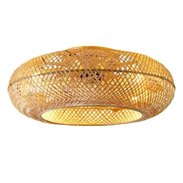 Stylish 20" Boho Ceiling Fan with Light and Remote Control