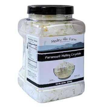 Paramount Melting Crystals by Medley hills farm 1.25 lbs. in Reusable Container - Paramount crystals for candy melts - Chocolate thinner - Made in USA
