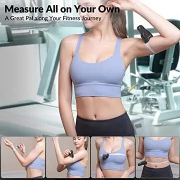 Body Measuring Tape [Auto Lock & Eject Retract] 60'', esLife One Hand Selft Accurate for Tracking Weight Loss, Tailoring, Crafts, Item Measurement Black