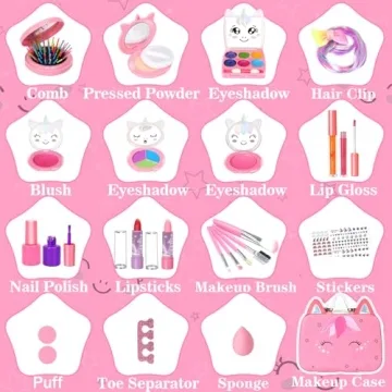 Washable Kids Makeup Set for Little Girls Toys
