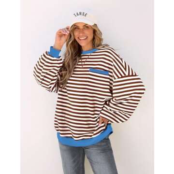 TARSE Orange Striped Button Down Shirt for Women - Y2K Trendy Tops 2024