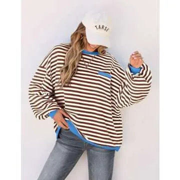 Orange Striped Button Down Shirt for Women by TARSE