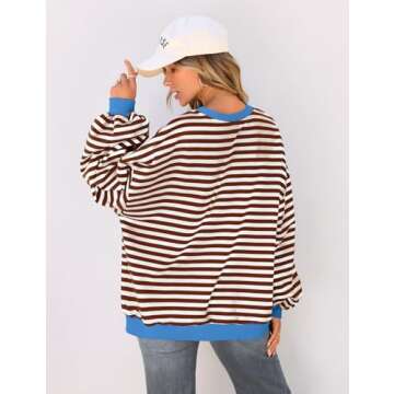 Orange Striped Button Down Shirt for Women by TARSE