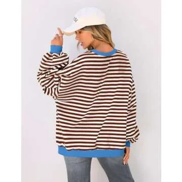 Orange Striped Button Down Shirt for Women by TARSE