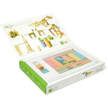 24 Piece Tegu Wooden Block Set - Magnetic Tints