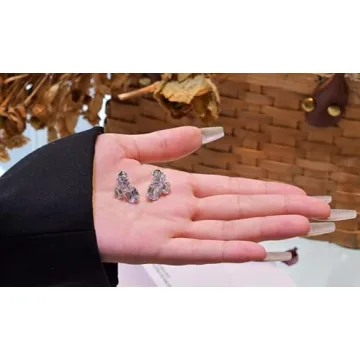 AMAROUGE Big Rectangle Cubic Zirconia Earrings for Women