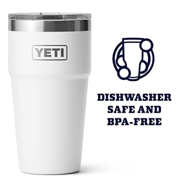 YETI Rambler Stackable Pint with MagSlider Lid - White