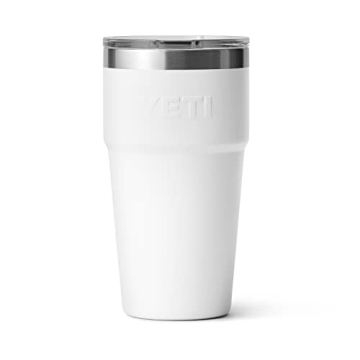 YETI Rambler Stackable Pint with MagSlider Lid - White