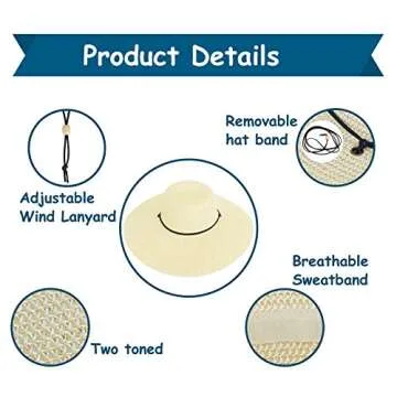 Ivory Women's Summer Sun Hat - Stylish UV Protection