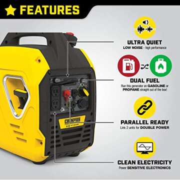 Champion 2000-Watt Dual Fuel Portable Inverter Generator
