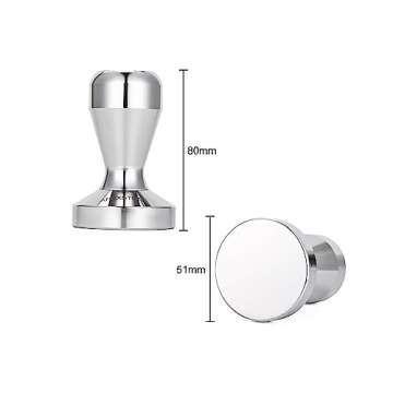 Apexstone Coffee Tamper 51mm,Espresso Tamper 51mm,Espresso Coffee Tamper 51mm