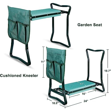Folding Garden Kneeler and Seat | Comfortable Gardening Support
