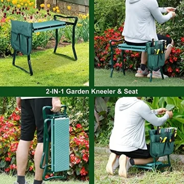 Folding Garden Kneeler and Seat | Comfortable Gardening Support
