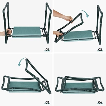 Folding Garden Kneeler and Seat | Comfortable Gardening Support
