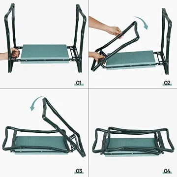 Folding Garden Kneeler and Seat | Comfortable Gardening Support