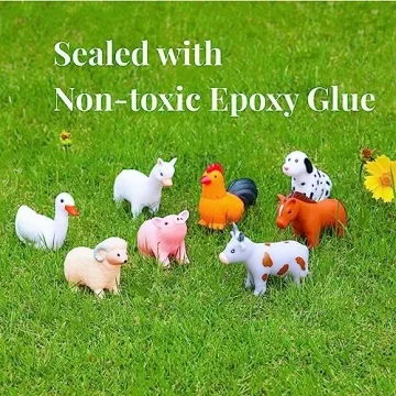 XY-WQ No Hole Animal Bath Toys Set for Infants and Toddlers