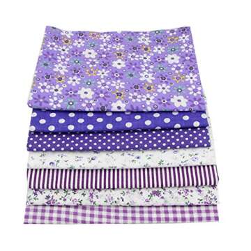 56pcs Floral Cotton Fabric Bundle for Quilting & DIY