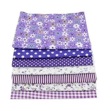 56pcs Floral Cotton Fabric Bundle for Quilting & DIY