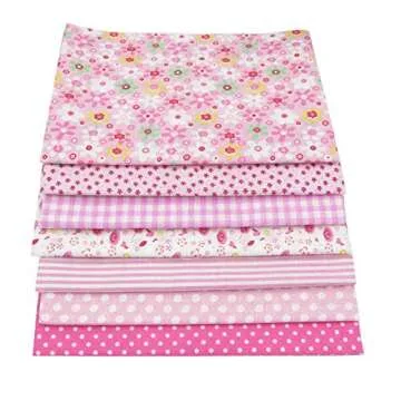 56pcs Floral Cotton Fabric Bundle for Quilting & DIY