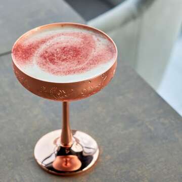 uxcell Stainless Steel Martini Cocktail Glasses, 1Pcs 450ml/16 OZ Unbreakable Martini Glasses, Metal Shatter Proof For Wedding, Parties, Gift，Silver