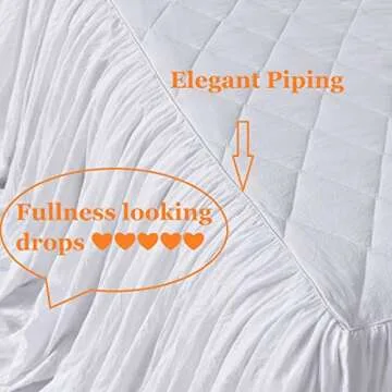 Queen's House Ruffle Skirt Bedspread King Size 3 Piece Set