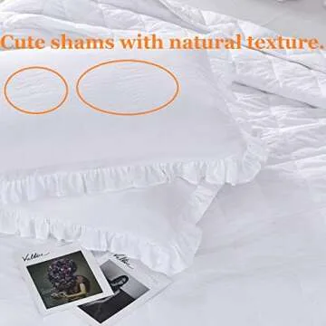 Queen's House Ruffle Skirt Bedspread King Size 3 Piece Set