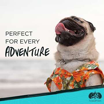 Toadfish Non-Tipping Dog Bowl - Double-Walled Stainless Steel Insulated - Smart-Grip Technology - Includes Cover - Pet Food & Water Dish - White