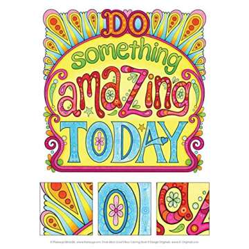 More Good Vibes Coloring Book (Coloring is Fun) (Design Originals) 32 Beginner-Friendly Uplifting & Creative Art Activities on High-Quality Extra-Thick Perforated Paper that Resists Bleed Through