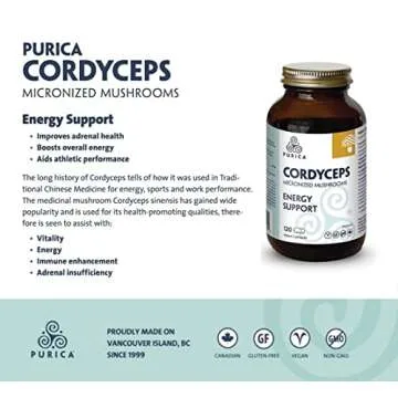 PURICA Cordyceps Micronized Mushrooms for Vitality