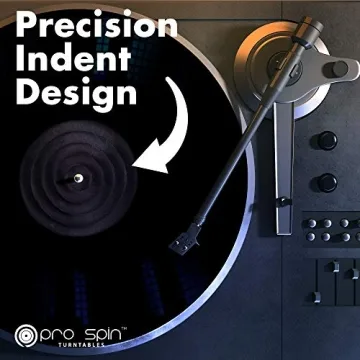 PRO SPIN Black Acrylic Turntable Mat for Superior Vinyl Sound