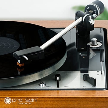 PRO SPIN Black Acrylic Turntable Mat for Superior Vinyl Sound
