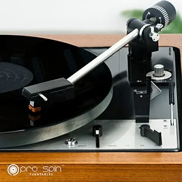 PRO SPIN Black Acrylic Turntable Mat for Superior Vinyl Sound