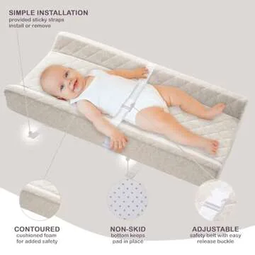 Organic Cotton Baby Changing Pad - Soft & Waterproof