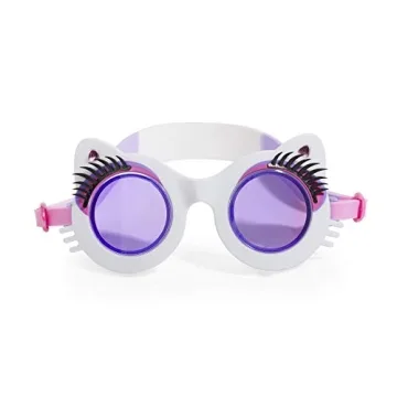Stylish Bling 2O Cat Ears Swimming Goggles for Kids