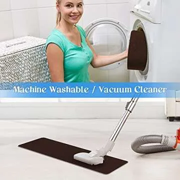 RIOLAND Non-Slip Stair Treads Carpet Indoor 14 Pack Stair Rugs for Wooden Steps Anti Moving Stair Runners Safety for Dogs Elders and Kids, 8” x 30”, Coffee Brown