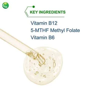 Nutra BioGenesis Methyl Factors - B12 and Methyl Folate to Help Support Brain & Cardiovascular Health - Berry Flavor - 2 oz