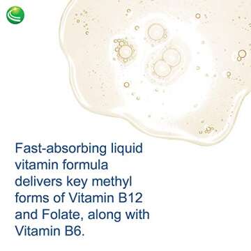 Nutra BioGenesis Methyl Factors - B12 and Methyl Folate to Help Support Brain & Cardiovascular Health - Berry Flavor - 2 oz