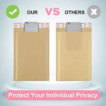 UCGOU Natural Kraft Bubble Mailers 6x10 Inch for Shipping