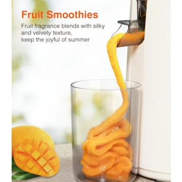 Zasmira Cold Press Juicer: 5" Wide Chute & 99.6% Purity