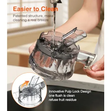 Zasmira Cold Press Juicer: 5" Wide Chute & 99.6% Purity