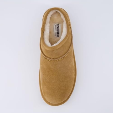 CUSHIONAIRE Women's Premium Suede Slip-On House Slippers