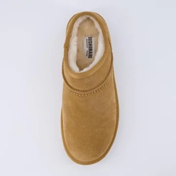 CUSHIONAIRE Women's Premium Suede Slip-On House Slippers