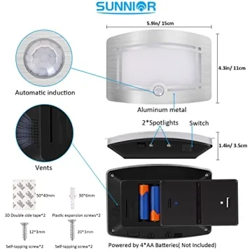 Sunning Motion Sensor Wall Sconce Set for Flexible Lighting