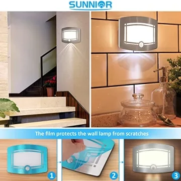 Sunning Motion Sensor Wall Sconce Set for Flexible Lighting