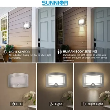 Sunning Motion Sensor Wall Sconce Set for Flexible Lighting