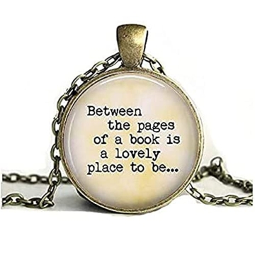 Unique Handmade Book Pendant Necklace – A Literary Inspired Gift for Readers