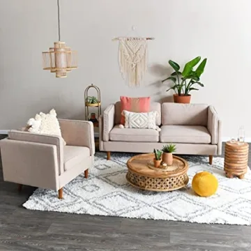 Creative Co-Op 19.5 Inch Bamboo Pendant Light for Chic Decor