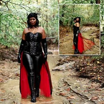 Bellady Long Faux Leather Gloves for Women,Elbow Length Touchscreen Dress Gloves,Cosplay Costume Opera Gloves,Black